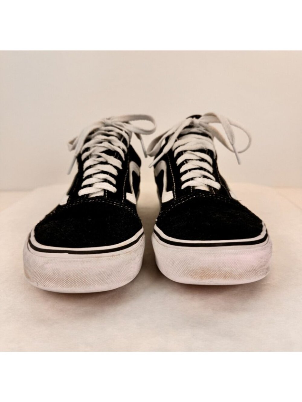 Vans Off The Wall Black Lace Up Sneakers Size M8 / W9.5 Low Top Suede Upper - Picture 5 of 13